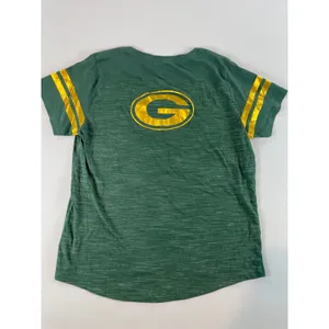 New Era NFL Team Apparel Womens Green Green Bay Packers Scoop Neck Tee L thumbnail 9