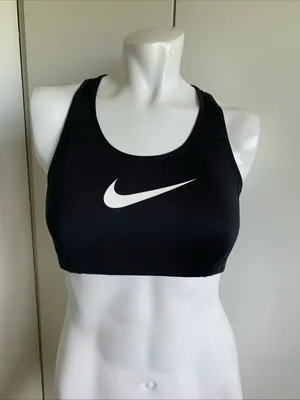 Nike size small wireless black pullover Racerback sports bra thumbnail 1