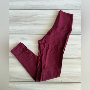 OFFLINE By Aerie Real Me High Waisted Crossover Legging Red Small NWT IN PKG thumbnail 3