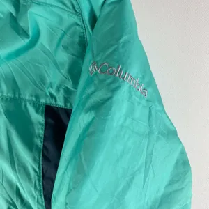 Columbia Jacket Womens Small Blue Turquoise‎ Full Zip Hooded Puffer Zip Pockets thumbnail 5