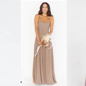 Show Me Your Mumu SMYM Faith maxi Dress - Dune brown chiffon NEW LARGE thumbnail 6