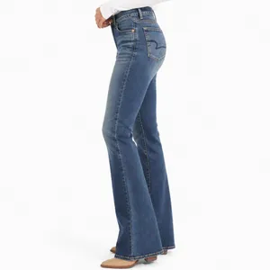 American Eagle Skinny Kick Women’s Jeans Size 4 Long Dark Wash Stretch Denim thumbnail 3