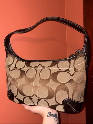 Vintage Coach Ergo Signature Jacquard Hobo shoulder bag thumbnail 4