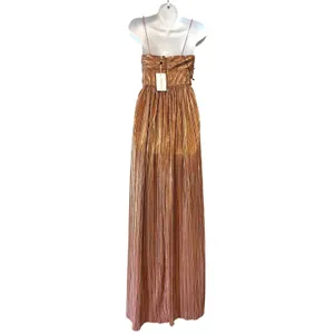 Lovers and Friends Sleeveless Emmy Rose Gold Pleated Maxi Gown XS thumbnail 13