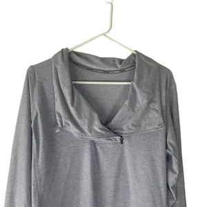 New Balance Size M‎ Half Zip Funnel Neck Long Sleeve Light Blue Pullover Sweater thumbnail 2
