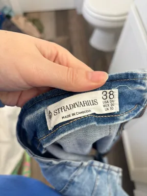 Stradivarius midi denim skirt thumbnail 4