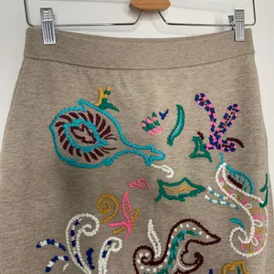 Anthropologie Embroidered Sweater Skirt Set Womens Medium thumbnail 9