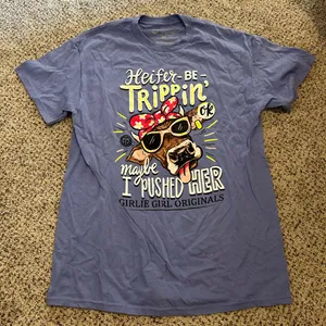 Girlie Girl Originals Purple Graphic Tee thumbnail 1