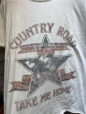 Show Me Your Mumu Cooper Tee Country Road 'Take Me Home' Off-White Large thumbnail 7