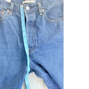 Levis Premium Ribcage Straight Ankle Jeans Blue W29 L27 High Rise Button Fly thumbnail 13
