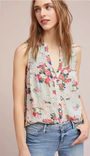 Anthropologie Gorgeous Meadow Rue blouse thumbnail 1