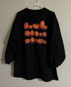 Vintage Morning Sun Whitton Pumpkin Halloween Crewneck Sweatshirt thumbnail 1
