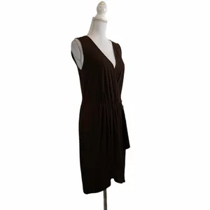 Max and Cleo Brown Faux Wrap Medium Dress‎ thumbnail 3
