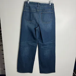NWOT Market & Spruce Wide Leg Jeans‎ Blue Size 8 Clean Girl Minimalist Modern thumbnail 3