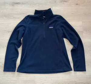 Patagonia Women's Navy Half-Zip Fleece Pullover thumbnail 1