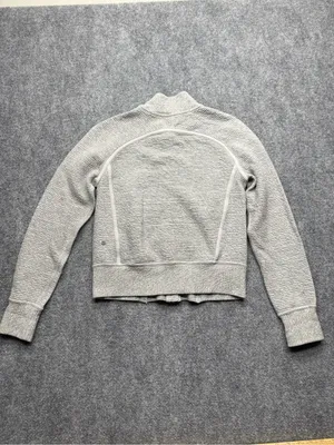Lululemon Women Size 2 On Repeat Bomber textured full zip jacket thumbnail 5