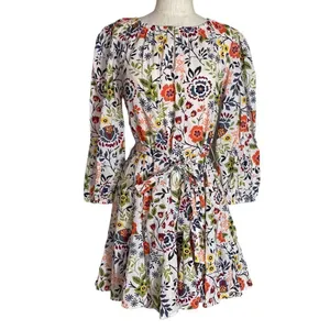 Velvet Anthropologie Keelin meadow floral dressl thumbnail 4