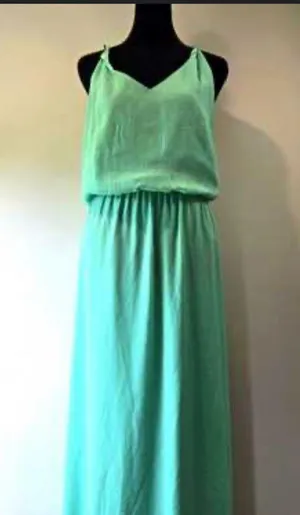Gianni Bini Light Green Women Maxi Dress Size XS thumbnail 1