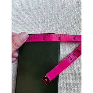 Longchamp Eyeglass Case OS Green Leather Foldable Triangular Designer Accessory‎ thumbnail 5