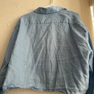 Zara Light Blue Blouse thumbnail 3