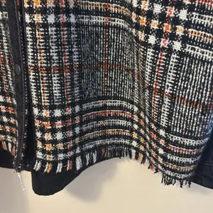 Zara Black and Plaid Jean Jacket thumbnail 8