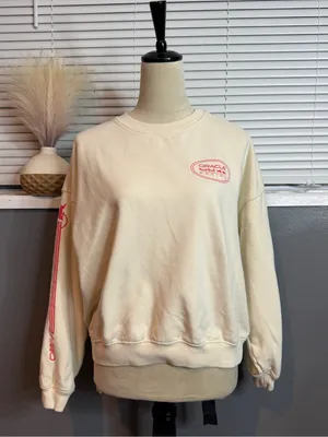American Eagle x Oracle Red Bull Racing F1 Graphic Sweatshirt Cream Size M thumbnail 4