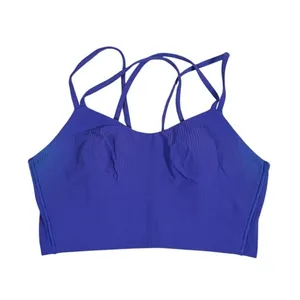 Lululemon Like a Cloud Ribbed Longline Bra Size 6 Wild Indigo Athletic Yoga Gym thumbnail 2