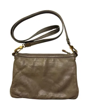 Marc Jacobs Brown Leather Crossbody BagSmall Zip Shoulder Purse Adjustable Strap thumbnail 1