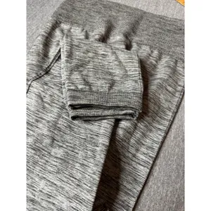 ONESONE Womens XL 1X‎ Plus Size Seamless Marled Grey Leggings Activewear thumbnail 5