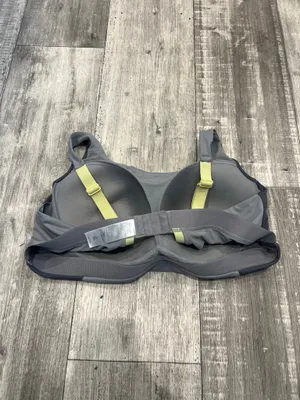 Crane Sports Bra Size XL Gray/Yellow Padded Wire Free (C 59) thumbnail 4