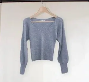 1HR SALE ⚡Reformation Hart Cashmere Sweater (Dark Grey) thumbnail 3
