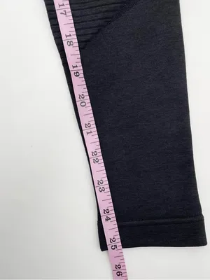 Acta Women's Black Seamless Moto Leggings Size Small Athleisure Workout Ribbed thumbnail 9