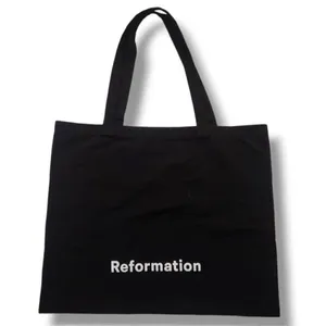 ✨Reformation Small Black Canvas Tote Bag✨ thumbnail 7
