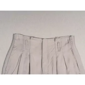 Abercrombie & Fitch High Waisted Pleated Shorts Size S Beige Preppy Quiet Luxury thumbnail 5