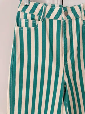 Free People The Tiny Big Sister Striped Berta Long Jeans, Size XS/EU 34 thumbnail 8