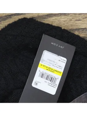 NWT Jones New York Cable Turtleneck Sweater with Long Sleeves Adriadic Black M thumbnail 7