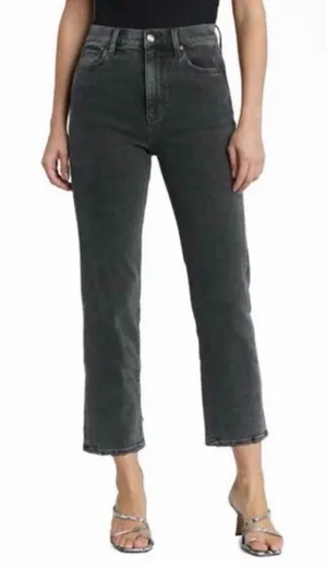 Pistola high-rise black acid wash mom jeans faded, vintage-style size 27 EUC thumbnail 1