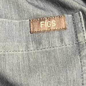 Womens small FIGS Technical Collection Yola Slim Scrub Pants-light blue thumbnail 10
