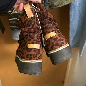 Dr. Scholl’s Animal Print Platform Lace Up Mid Calf Booties - size 9 thumbnail 4