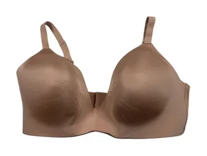 SKIMS T Shirt Bra Women 44DDD‎ Clay Tan Wireless Seamless Plunge Everyday thumbnail 1