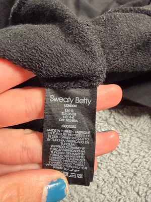 Sweaty Betty Cropped Black Long Sleeve Sweatshirt 4-6 small thumbnail 9
