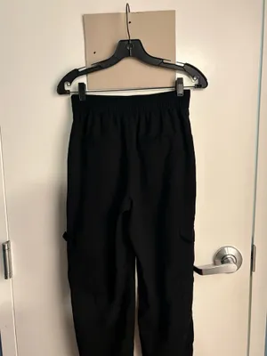 A New Day Women's Black Pants Elastic Waist Pocket Solid Regular Fit Small thumbnail 6