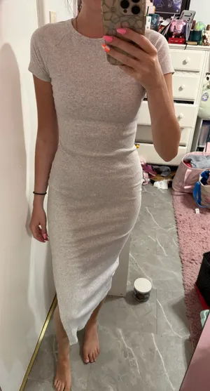 PINK - Victoria's Secret Gray midi dress thumbnail 1