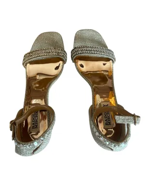 Badgley Mischka Collection Urina Heeled Sandal Platinum Womens Size 9 thumbnail 5