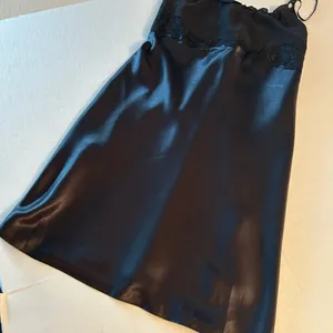 Nine West black short slip dress/nightie Spaghetti Straps size Medium thumbnail 3