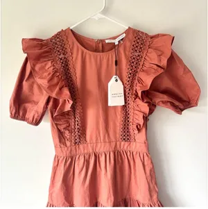 English Factory Dress Mini puff sleeves thumbnail 3