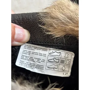 Manas Rabbit Fur Leather Winter‎ Boots 36 Black Après Ski Luxury Boho Gorpcore thumbnail 7