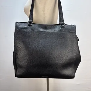 Rebecca Minkoff Black Pebble Leather Darren Tote Bag Large Shoulder Purse Lined thumbnail 6