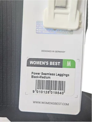 Best Power Seamless Leggings Women's Size M Black White thumbnail 4