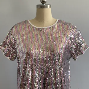 Just Quella Sequin Short Sleeved Tshirt Dress- Size 16-18- NWT thumbnail 4